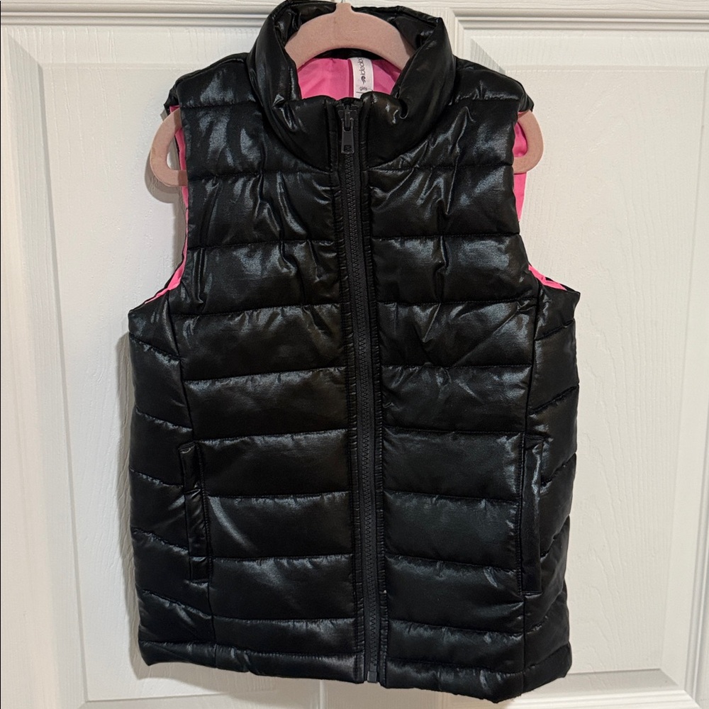 Ideology Black Vest with Pink Interior